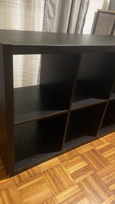 Estante 8 cubos Kallax Ikea Preta