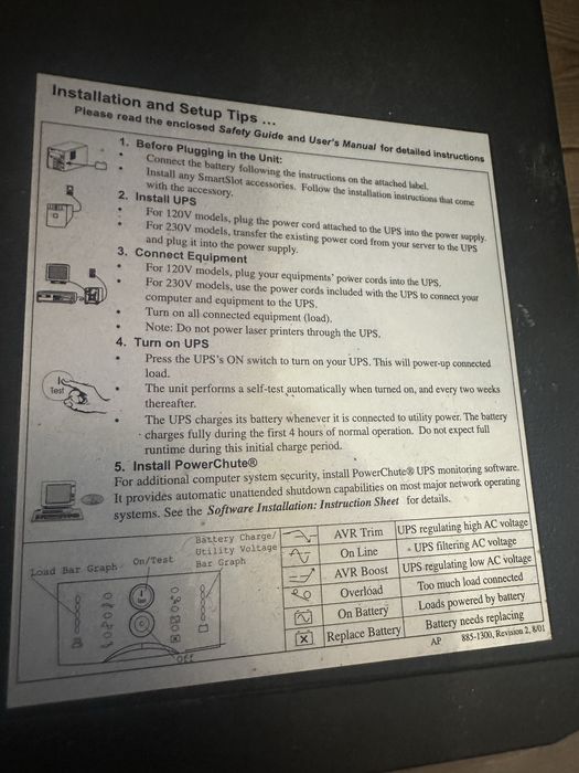 Безперебойник переобразователь 24v 220v ДБЖ APC Smart-UPS 1000
