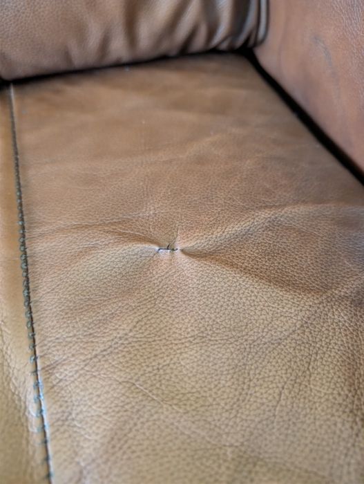 Skórzany komplet wypoczynkowy 3+1+1  sofa + 2 fotele