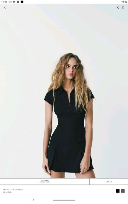 Чорна міні сукня Zara