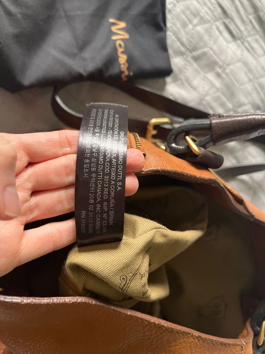 Massimo Dutti, skórzana torebka, Nowa