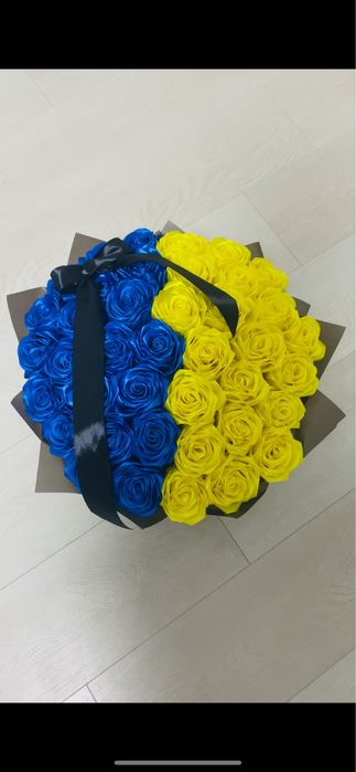 Букет з атласної стрічки