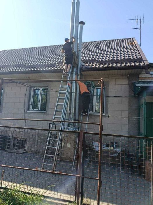 Продажа и монтаж дымоходов в Днепре.  Дымоходы от производителя.
