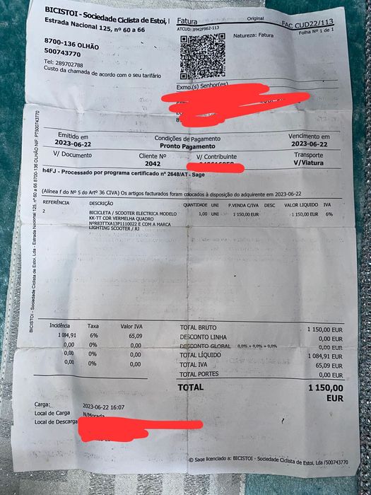 Scooter Elétrica TTX 2023