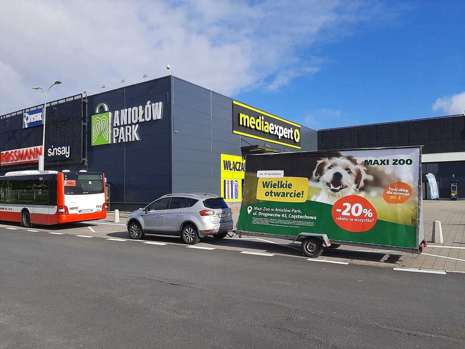 Reklama mobilna przyczepki reklamowe Częstochowa - Reklama na lawecie!