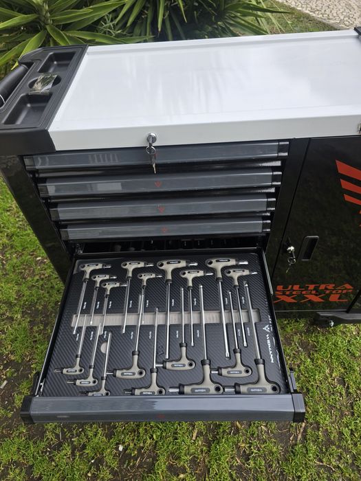 Carrinho de ferramentas XXXL 7 gavetas completas novo