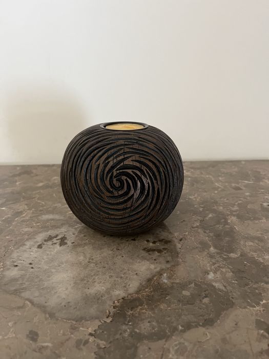 Peça decorativa com vela