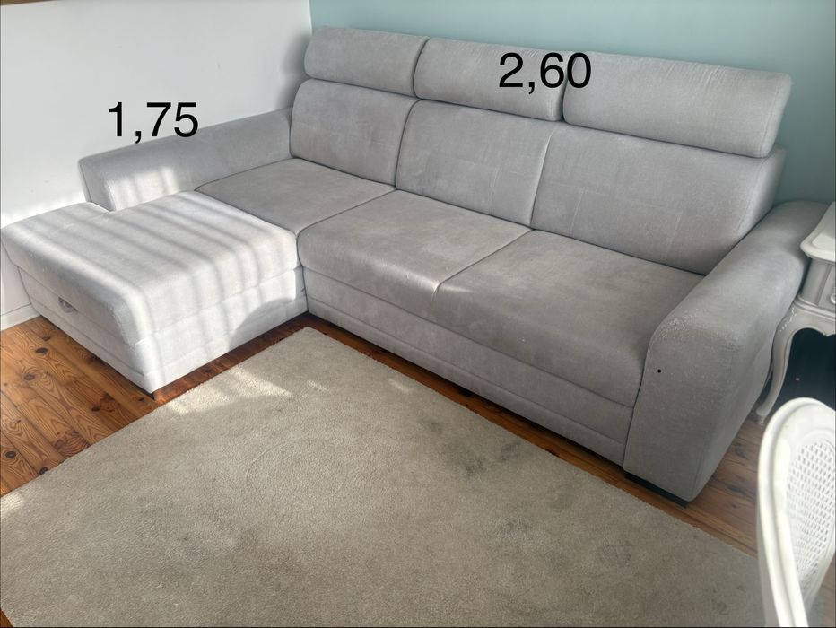 Kanapa narozna z funkcją spania i pojemnikiem na posciel