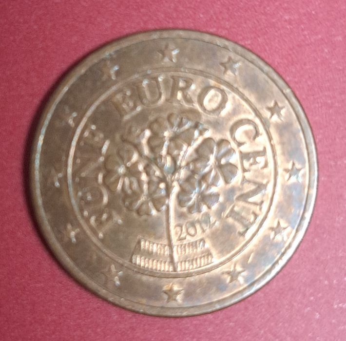 Moeda 5 centimos euro.