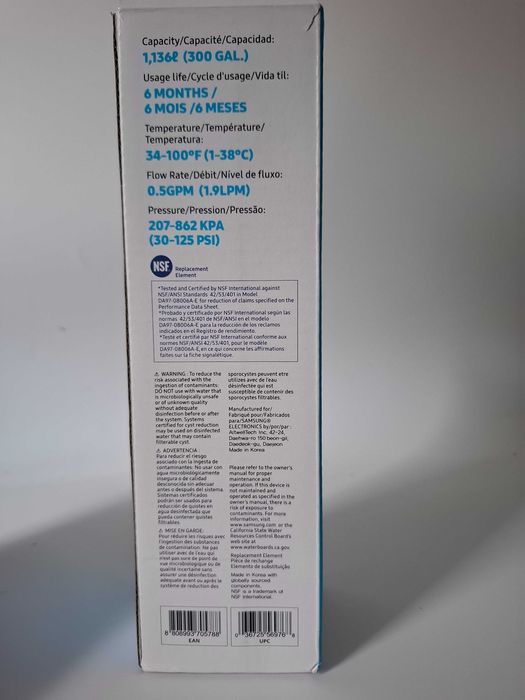 Filtr wody HAF-CIN/EXP Lodówki Samsung