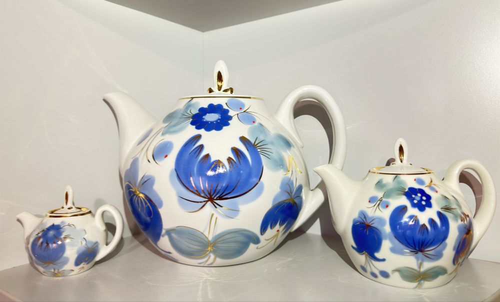 Наборы чайников Купеческий, Городница, 1975 год .Чайники