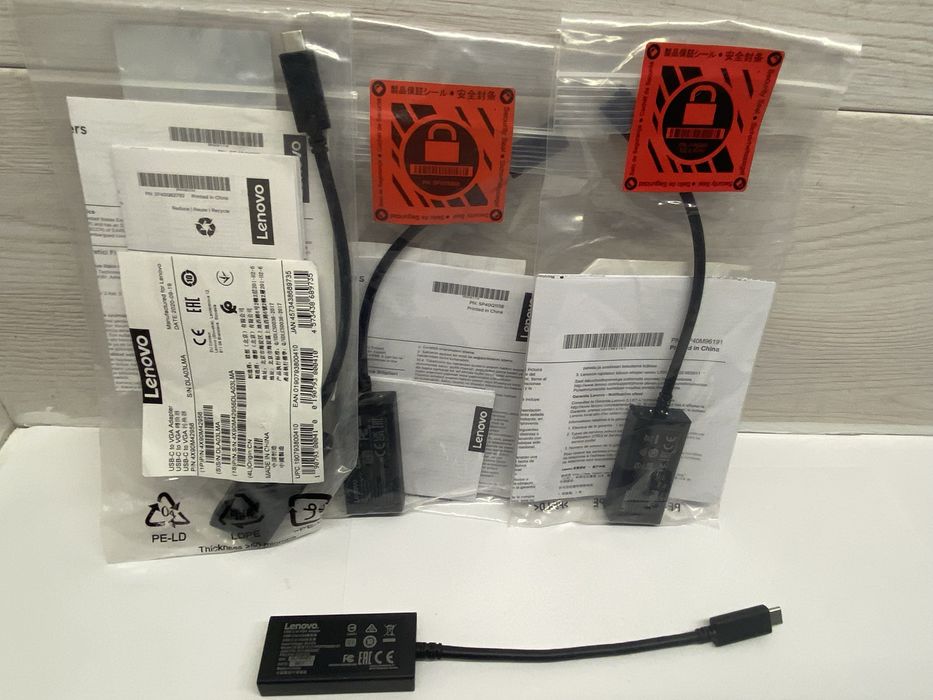Адаптер Lenovo USB-C to VGA CYPDPTN3393-01 — новий, оригінал