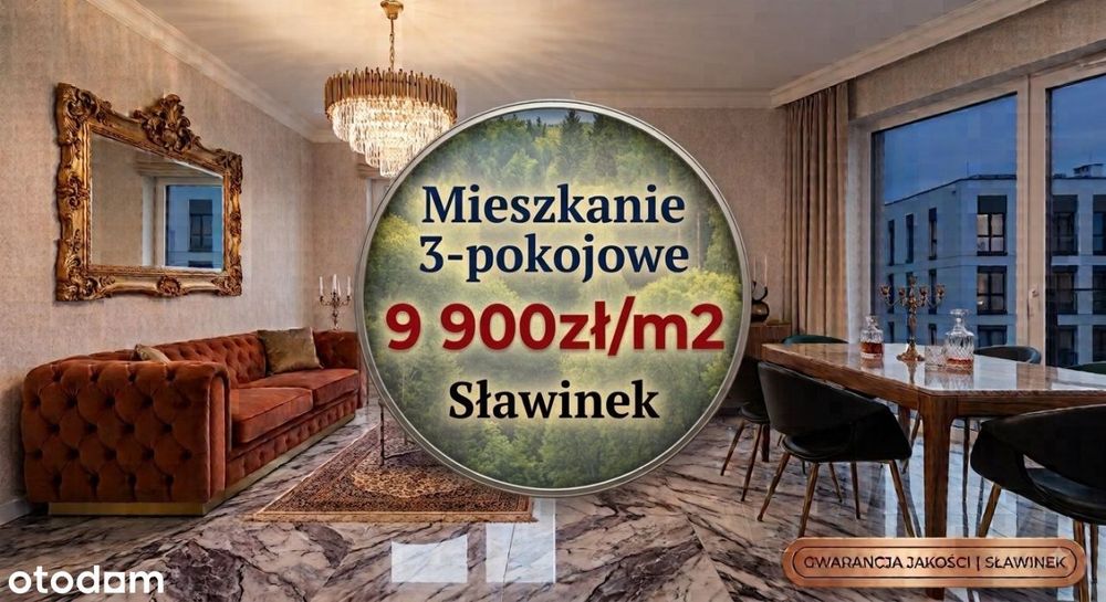❤️Sławin 3 Pokoje 2 Piętro Zaciszna Okolica 9900zł