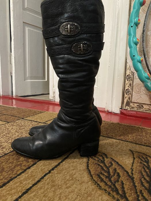 Шкіряні зимові сапожки
