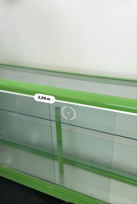 Vitrine / Móvel Verde em Vidro