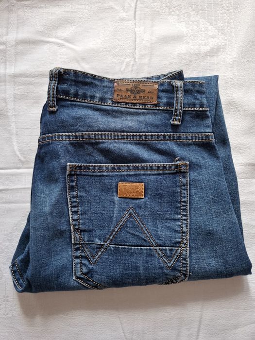 Spodnie Jeansowe W32 L30 42/103cm. PEAK&BEAN męskie rozmiar L.