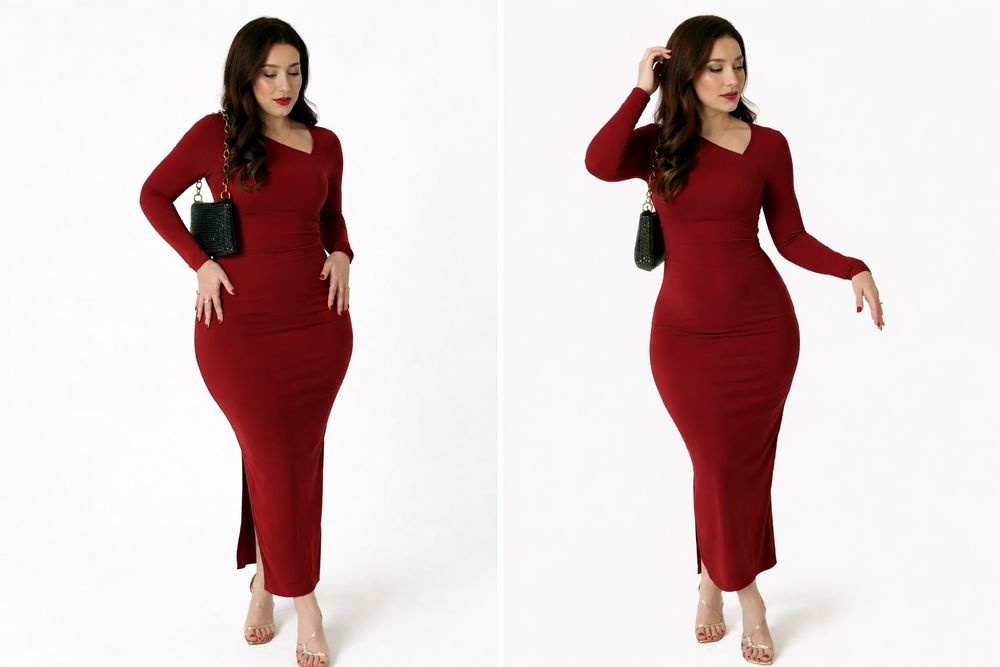 Wyszczuplająca kompresująca sukienka firmy RELR  dlugi rękaw elegancka