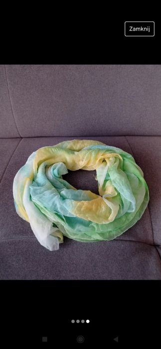 Szal kolorowy pastelowy
