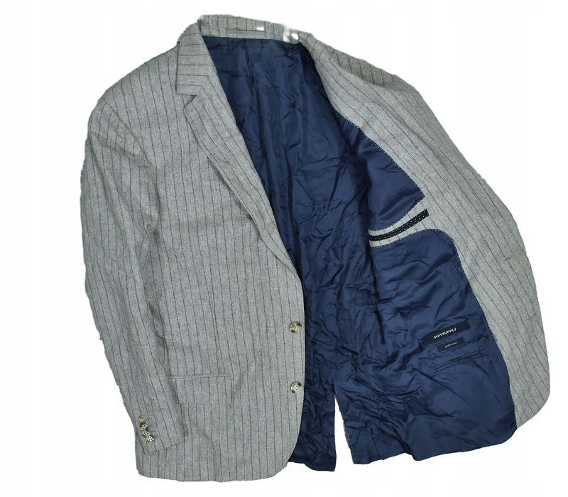 Suitsupply Szara Wełniana Marynarka Męska 24 Uk38 S