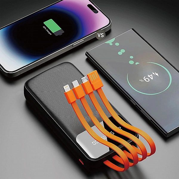 Dudao K6Pro uniwersalny powerbank 10000mAh z kablem USB, USB Typ C, Li