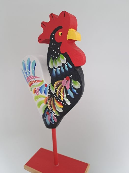 Kogut drewniana figurka dekoracja folk