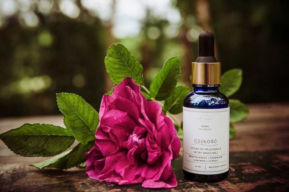 Olejek do twarzy CZUŁOŚĆ /cera wrażliwa/ kadzidłowiec, geranium,cyprys