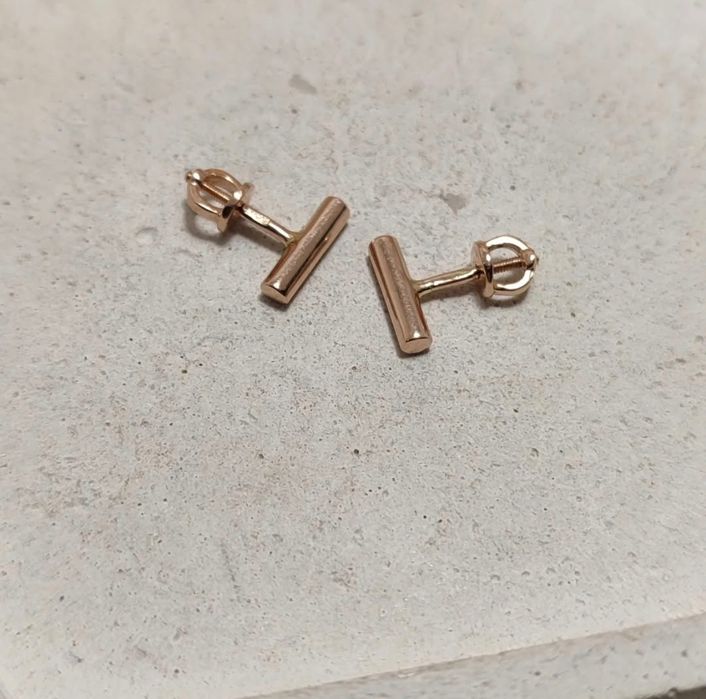 Сережки пусети "золото"