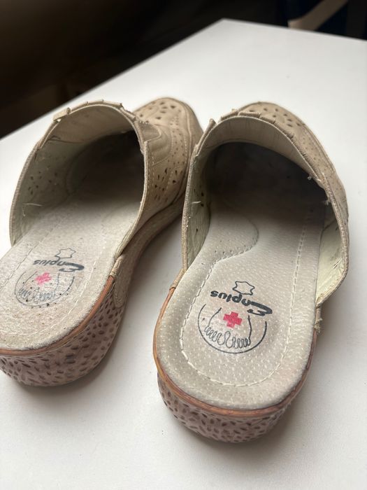Klapki promedyczne enplus skóra naturalna 24,5cm