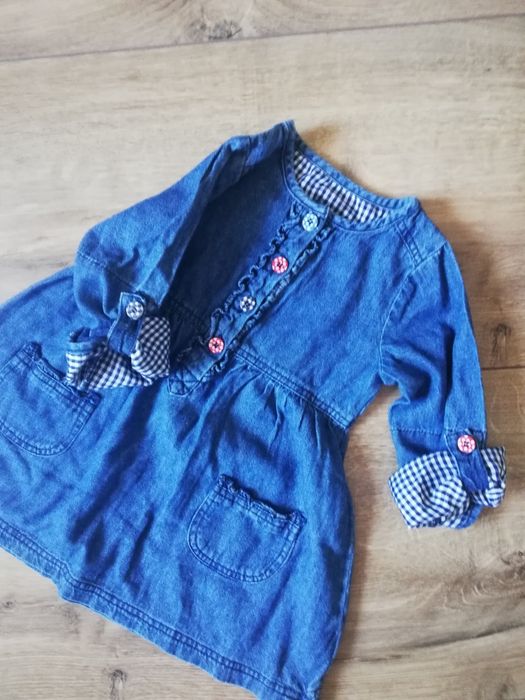 Sukienka jeans  roz 86