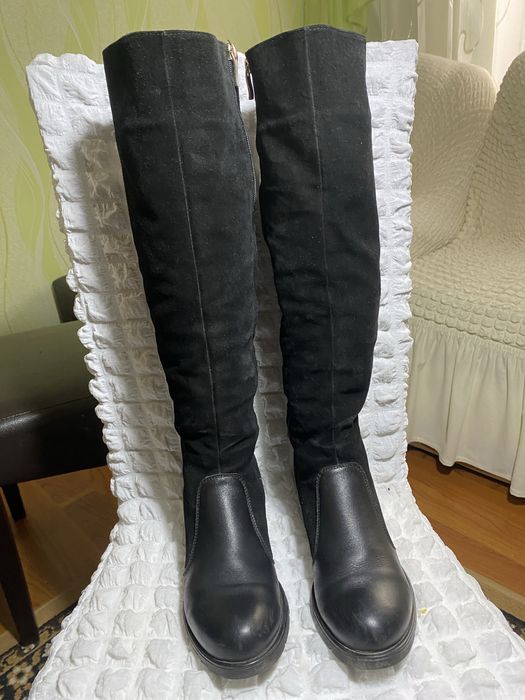 Зимові шкіряні сапожки