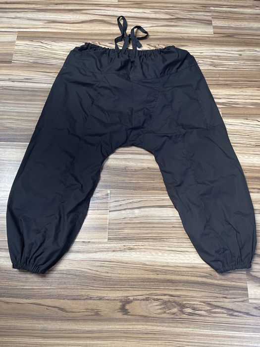 Mega wielkie spodnie z obnizonym krokiem bojowki alladynki