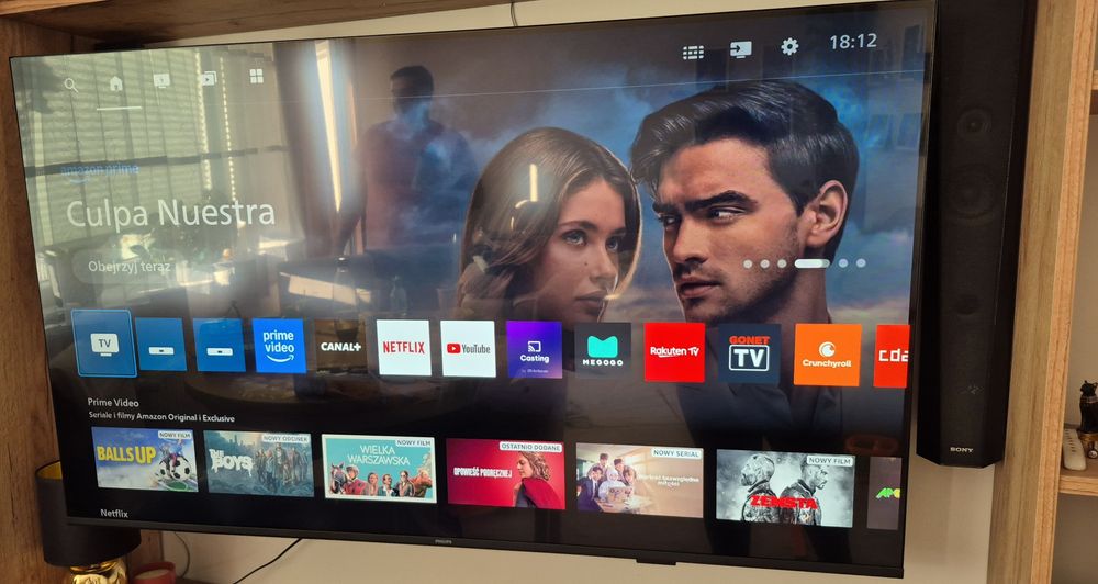 Telewizor Philips 55" JAK NOWY QLED 4K smart TV Amblilight Dolby Atmos DVB-T2 JAK NOWY