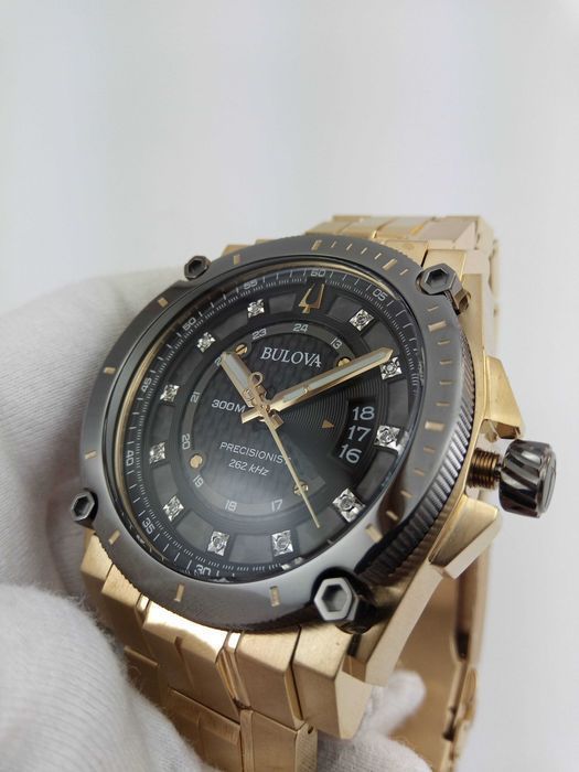 Часы Bulova Precisionist 11 бриллиантов, 262 кГц колебаний, РРЦ $1300