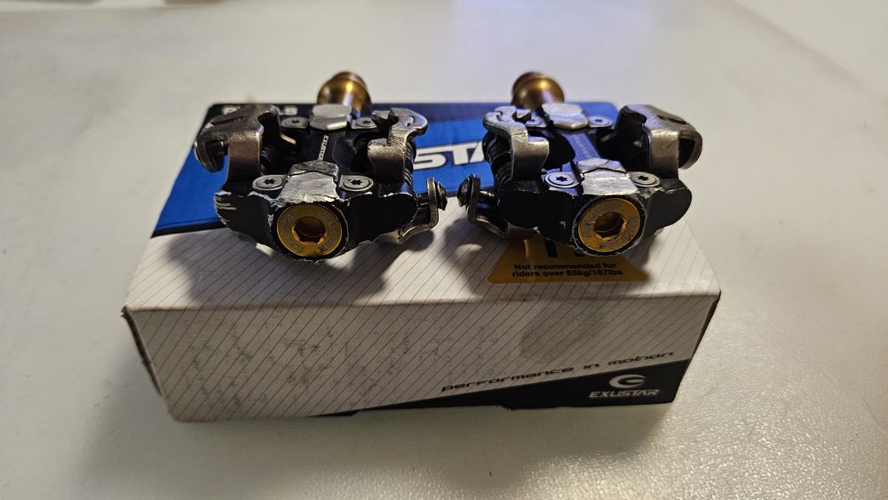 Pedais EXUSTAR MTB E-PM222Ti eixo em titânio