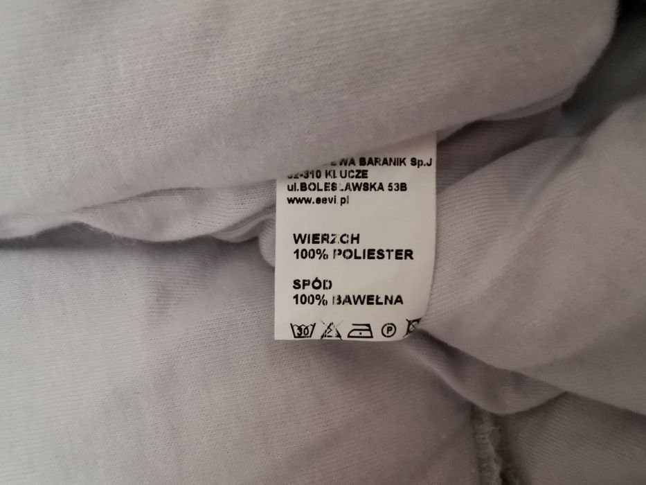 Kombinezon zimowy śpiworek dziecięcy Eevi 56 szary metaliczny nowy