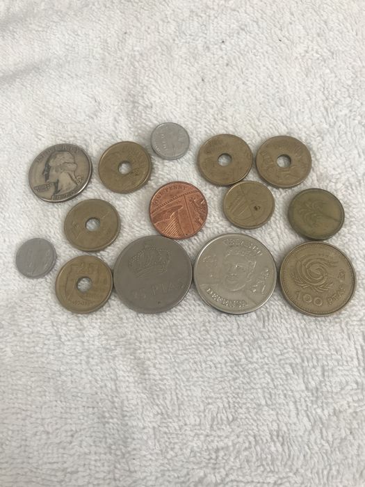 Moedas antigas estrangeiras