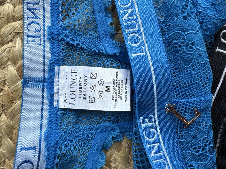 2 majtki M czarne i niebieskie