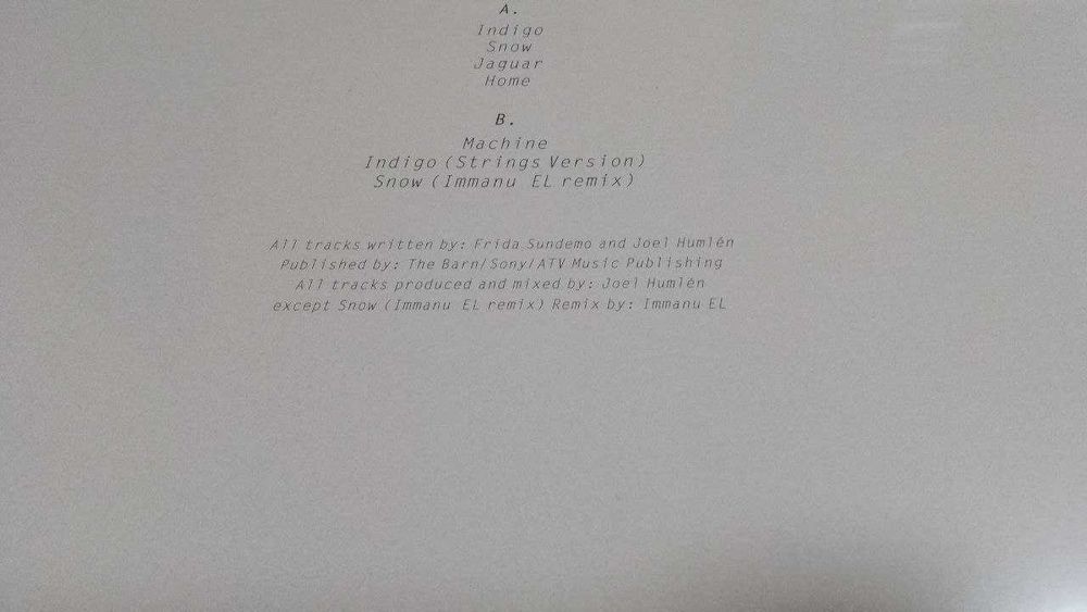 Frida Sundemo - Indigo [Rsd 2013] . запечатанный английский винил