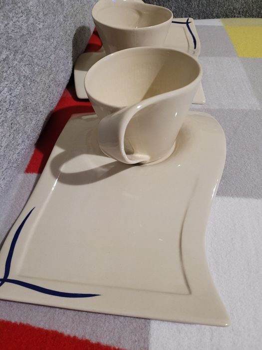 2 zestawy do Cappuccino filiżanki I spodki