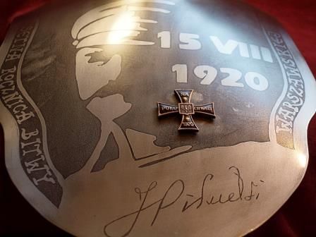 Ryngraf Józef Piłsudski 100 rocznica Bitwy Warszawskiej 1920 do szabel