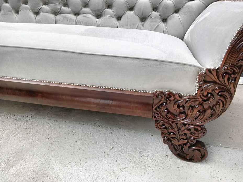 Kanapa sofa Biedermeier antyk po renowacji