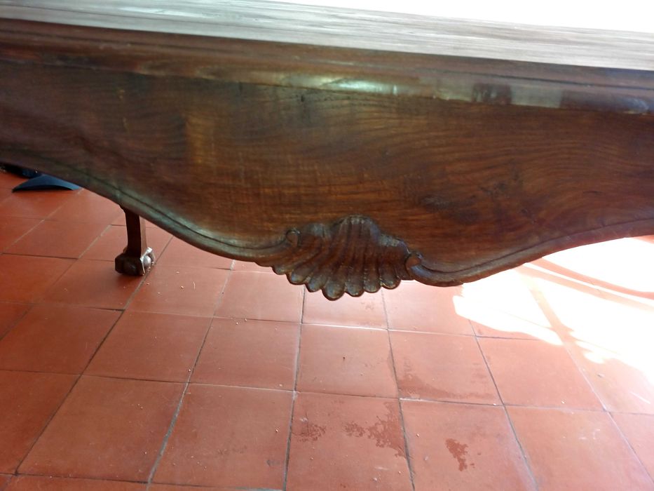 Mesa rustica em madeira maciça de carvalho