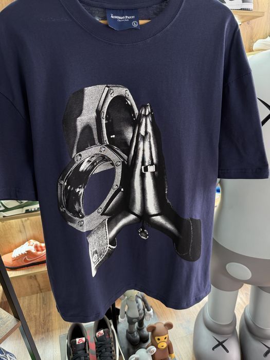 Футболка Cactus Jack x Audemars Piguet Travis Scott Navy Blue Off-White Bape