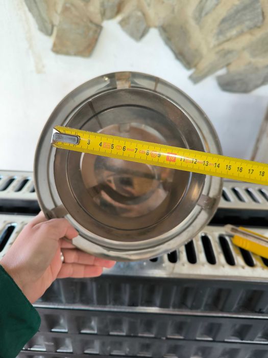 Chapéu de inox para chaminé