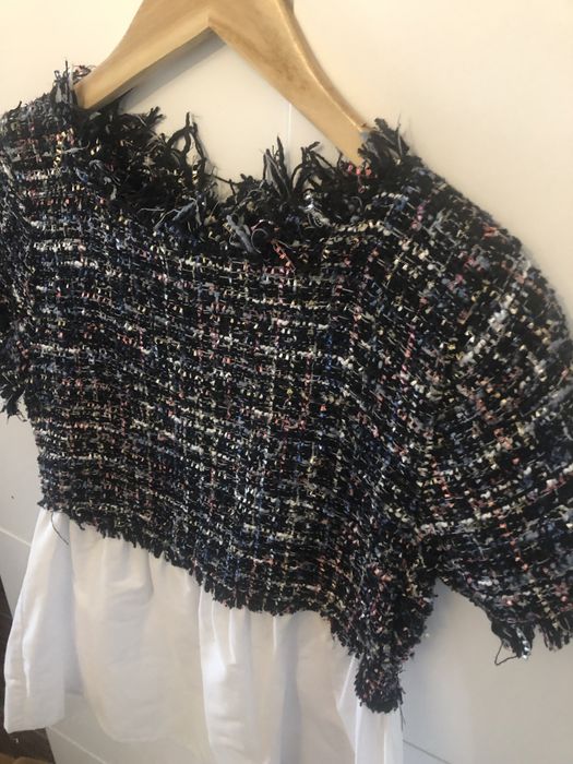 Elegancka ciążowa Zara 36 S pepitka koszula bluzka