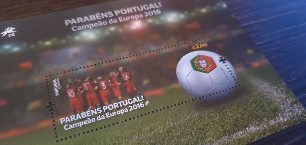 Selo Comemorativo Campeão da Europa 2016
