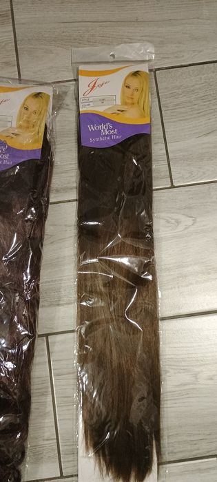 Przedłużki syntetyczne włosy doczepiane na zatrzaski