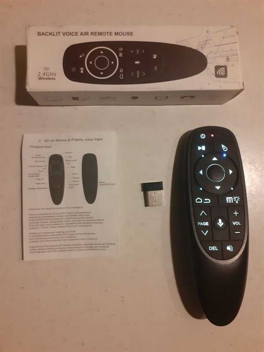 Аеро пульт G10S Pro с голосовым управлением, подсветкой и гироскопом (для Smart TV / Android Box)