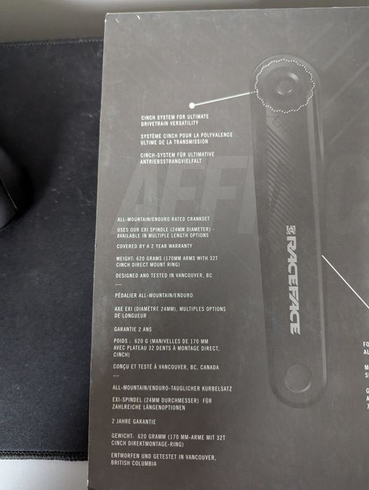 Korba RACE FACE Aeffect R 137mm 170mm oś 24