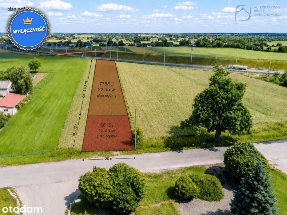 3467m² przy S17 Plan Ogólny nawet 4400 m² zabudow